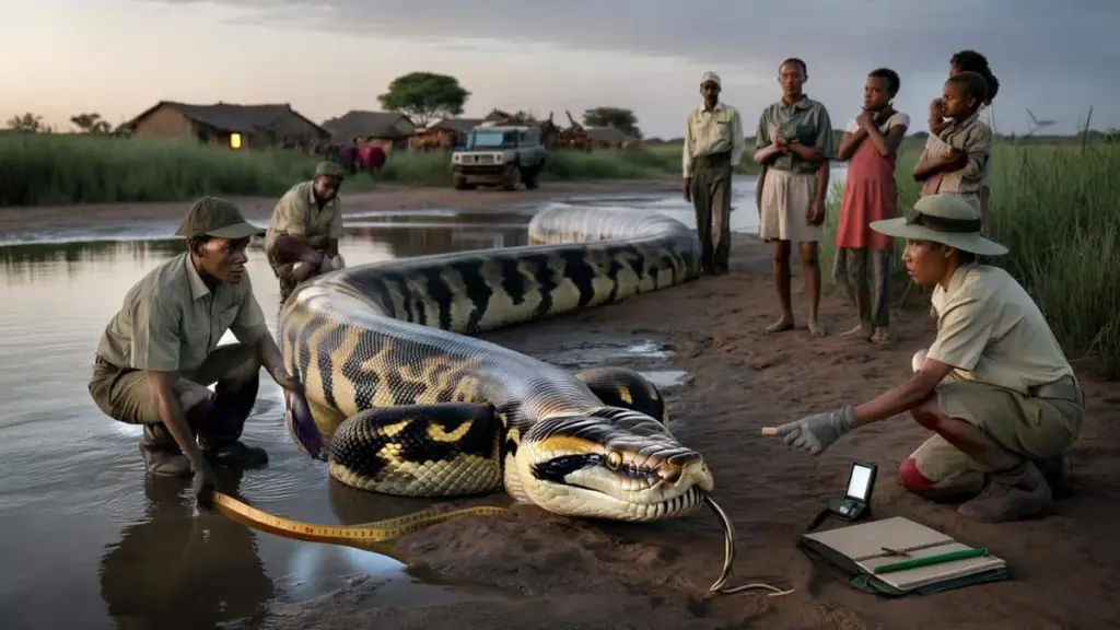 Waarom deze recordpython wetenschappers laat juichen en dorpen in angst doet leven